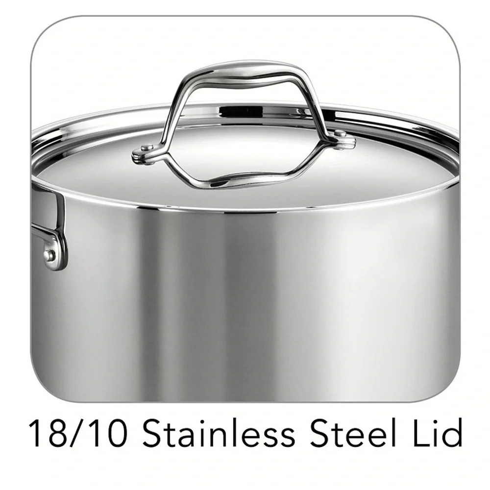 BN 5 qt Tramontina by Member’s Mark triply clad 18/10 stainless steel Dutch oven